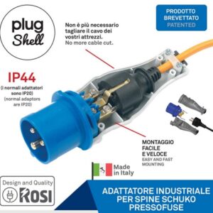 Spina CEE Volante 2P+T per Presa Schuko